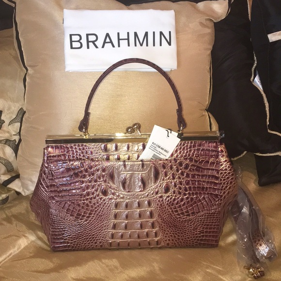 NWT “SOLD OUT” Brahmin Juliett Port Ombré Melbourne Bag & Credit Card Wallet - Picture 2 of 13